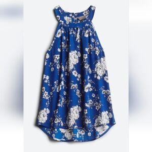 41 Hawthorn Royal Blue Floral Halter Blouse